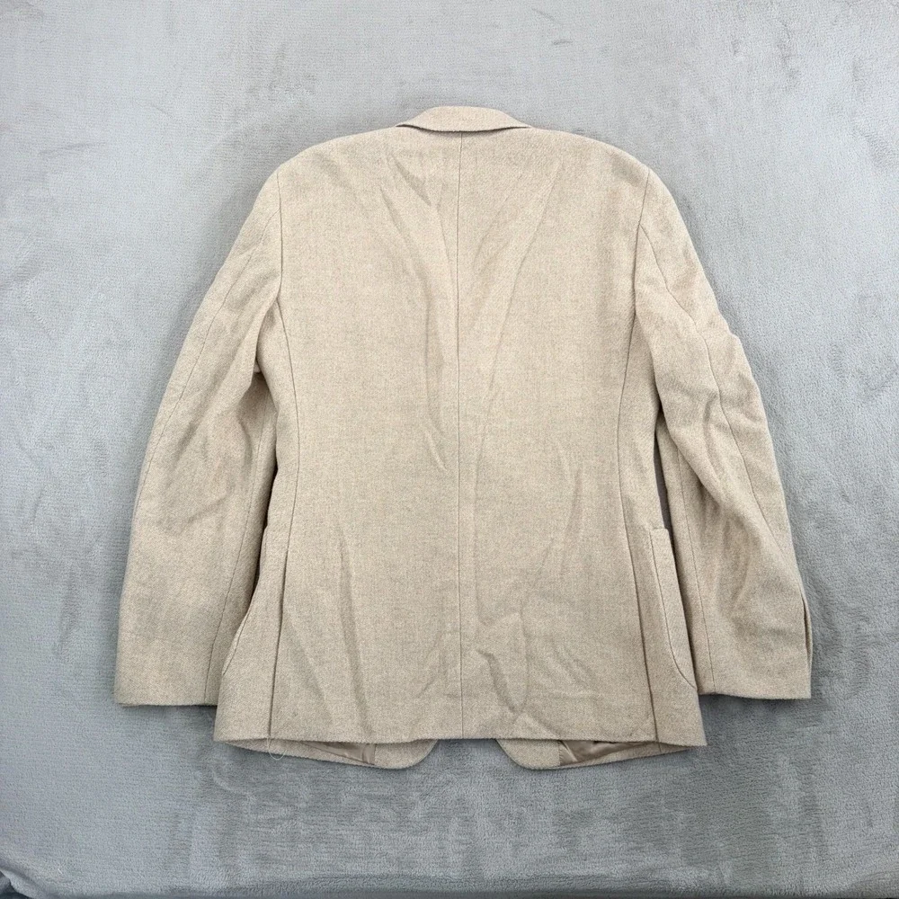 REISS Deal Stand Alone Wool-Blend Textured Blazer Jacket Beige Men 38R NWT $540